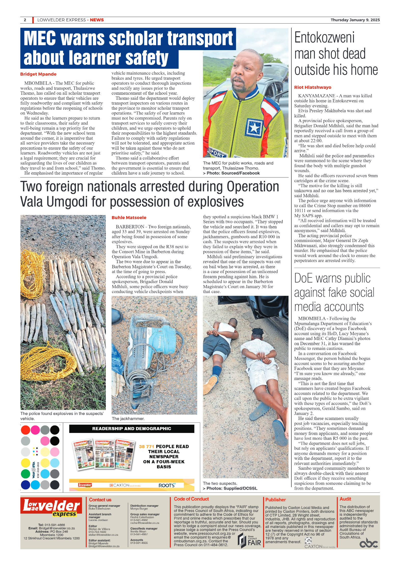 Lowvelder Express 09 January 2025 page 2