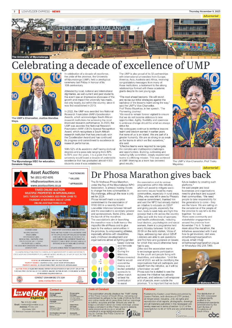 Lowvelder Express 09 November 2023 page 2
