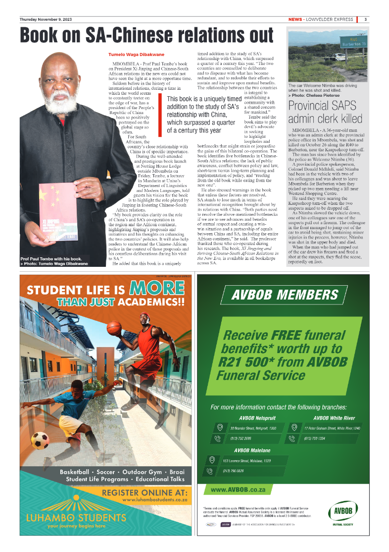 Lowvelder Express 09 November 2023 page 3