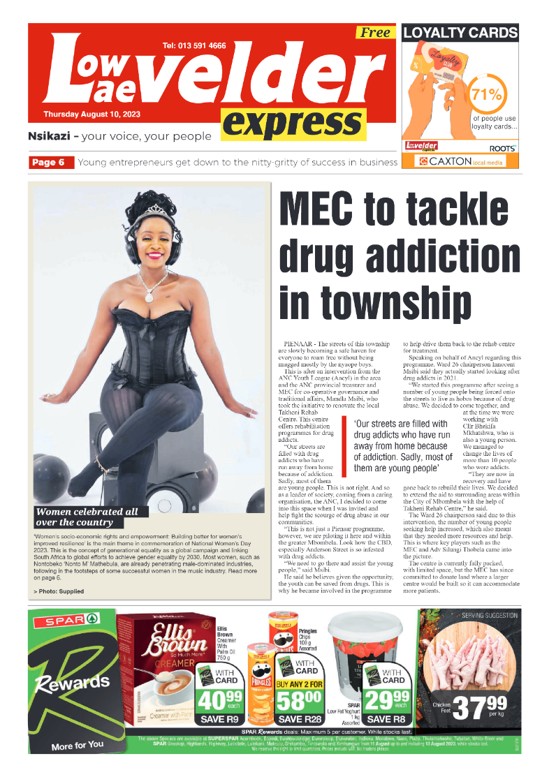 Lowvelder Express 10 August 2023 page 1