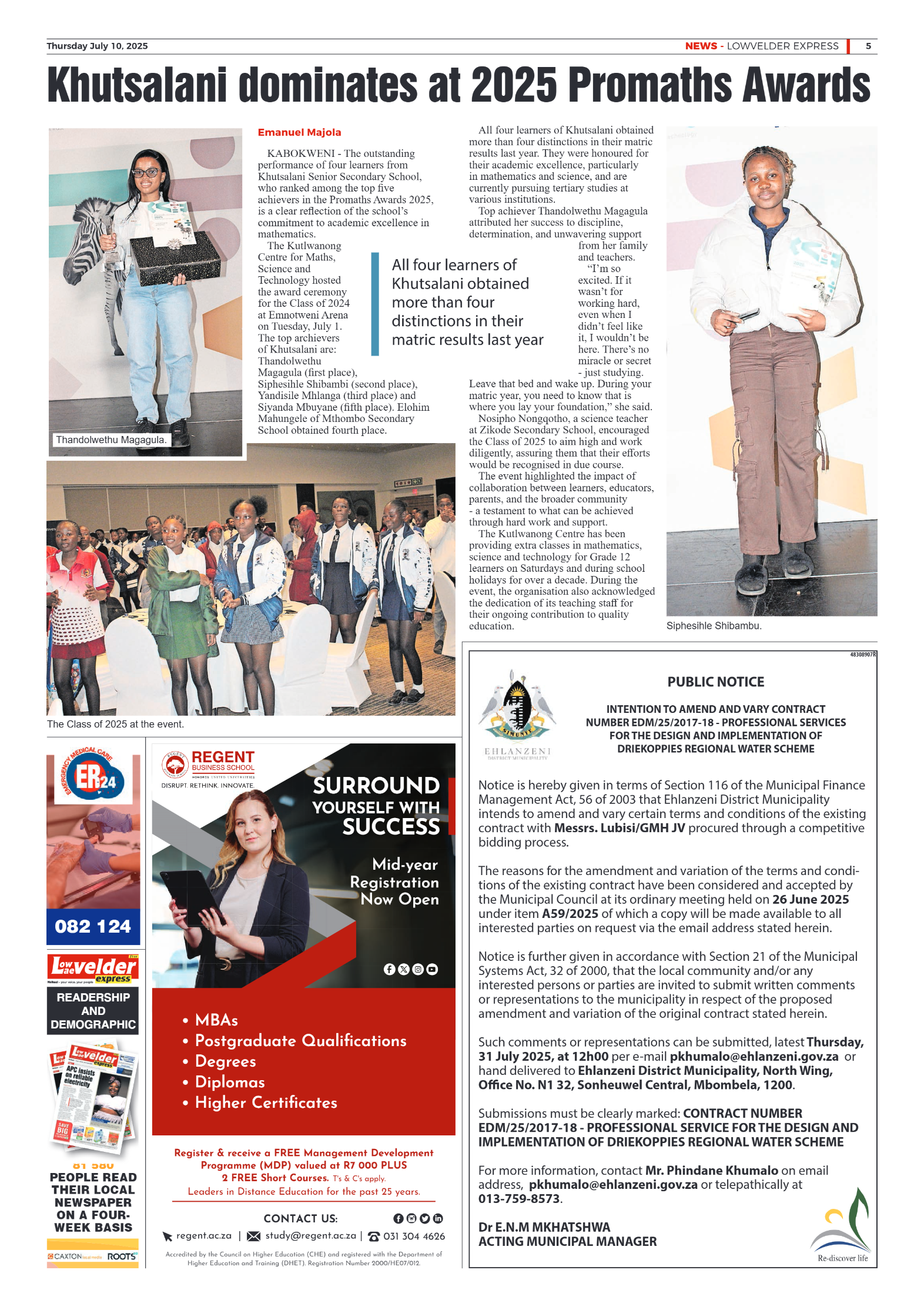 Lowvelder Express 10 July 2025 page 5