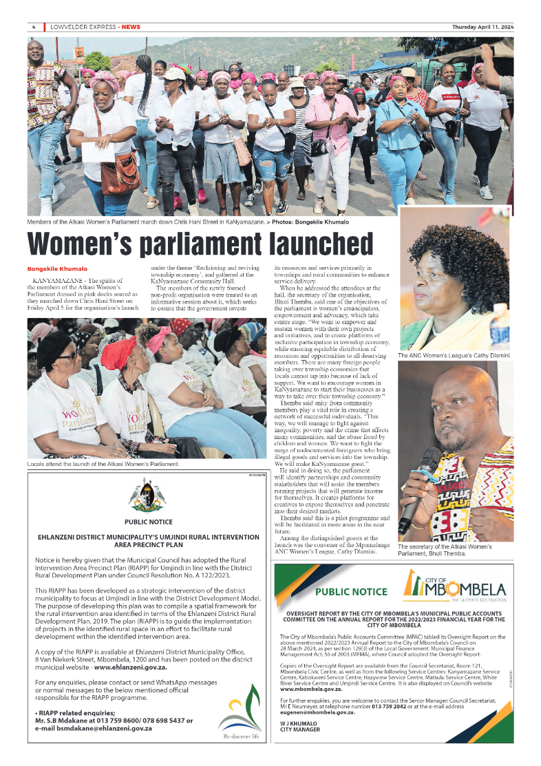 Lowvelder Express 11 April 2024 page 4