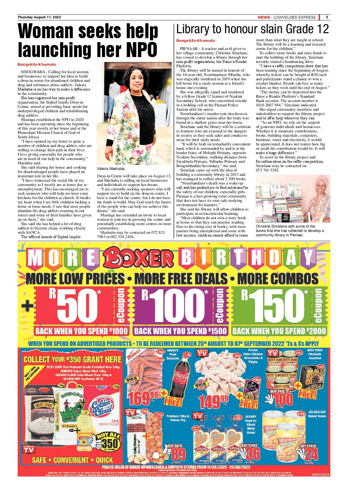 Lowvelder Express 11 August 2022 page 3