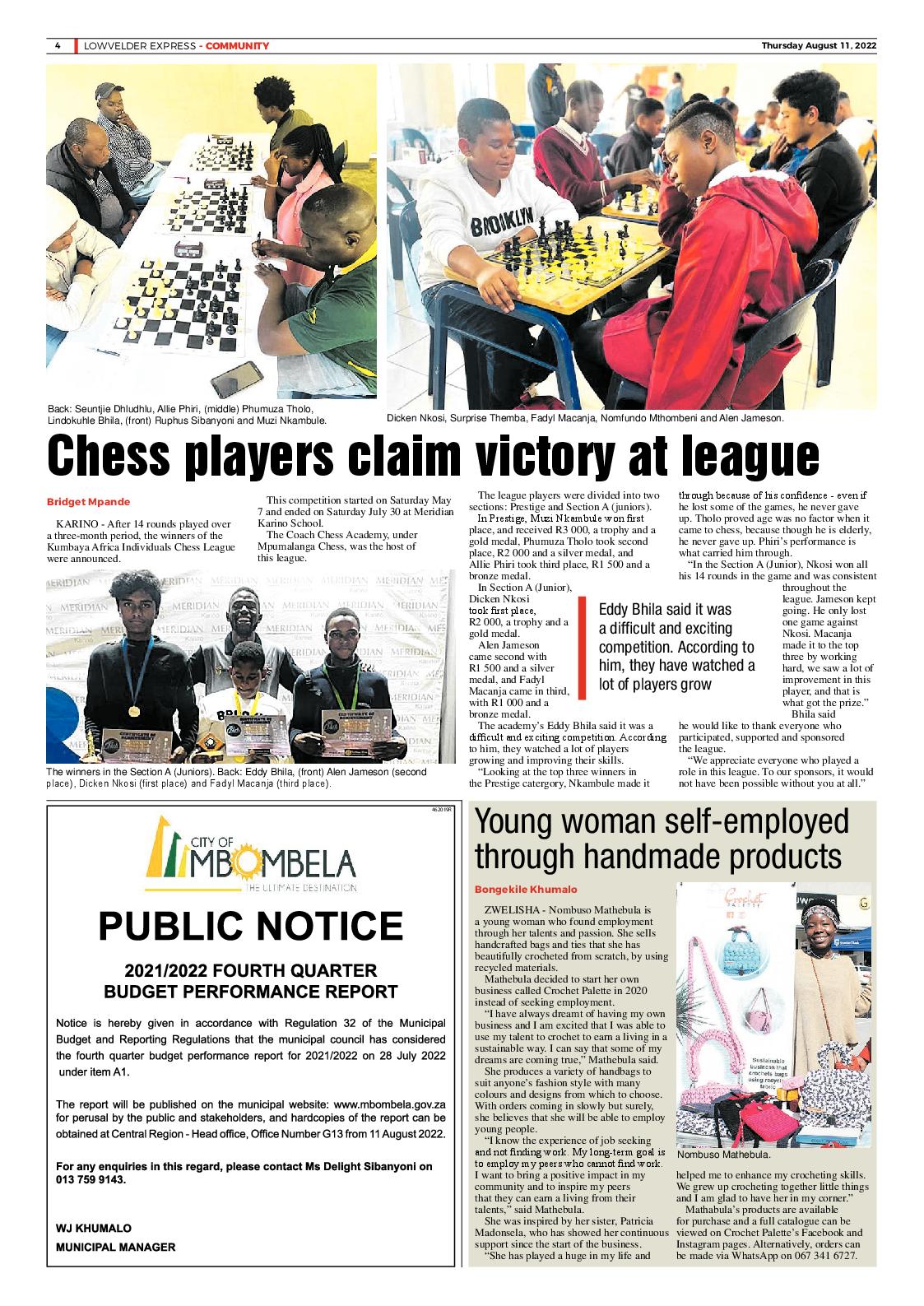 Lowvelder Express 11 August 2022 page 4