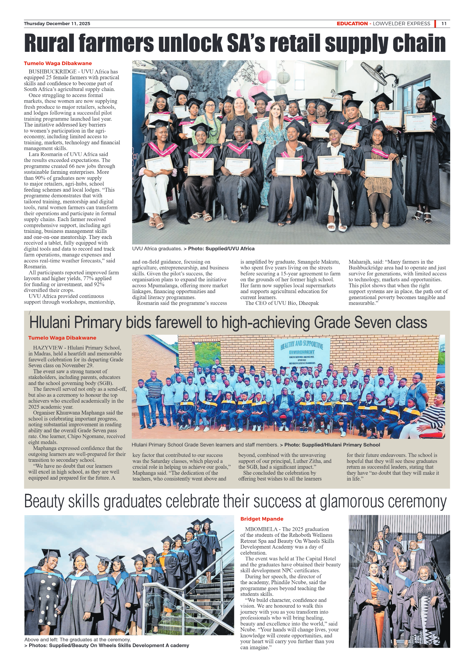 Lowvelder Express 11 December 2025 page 11