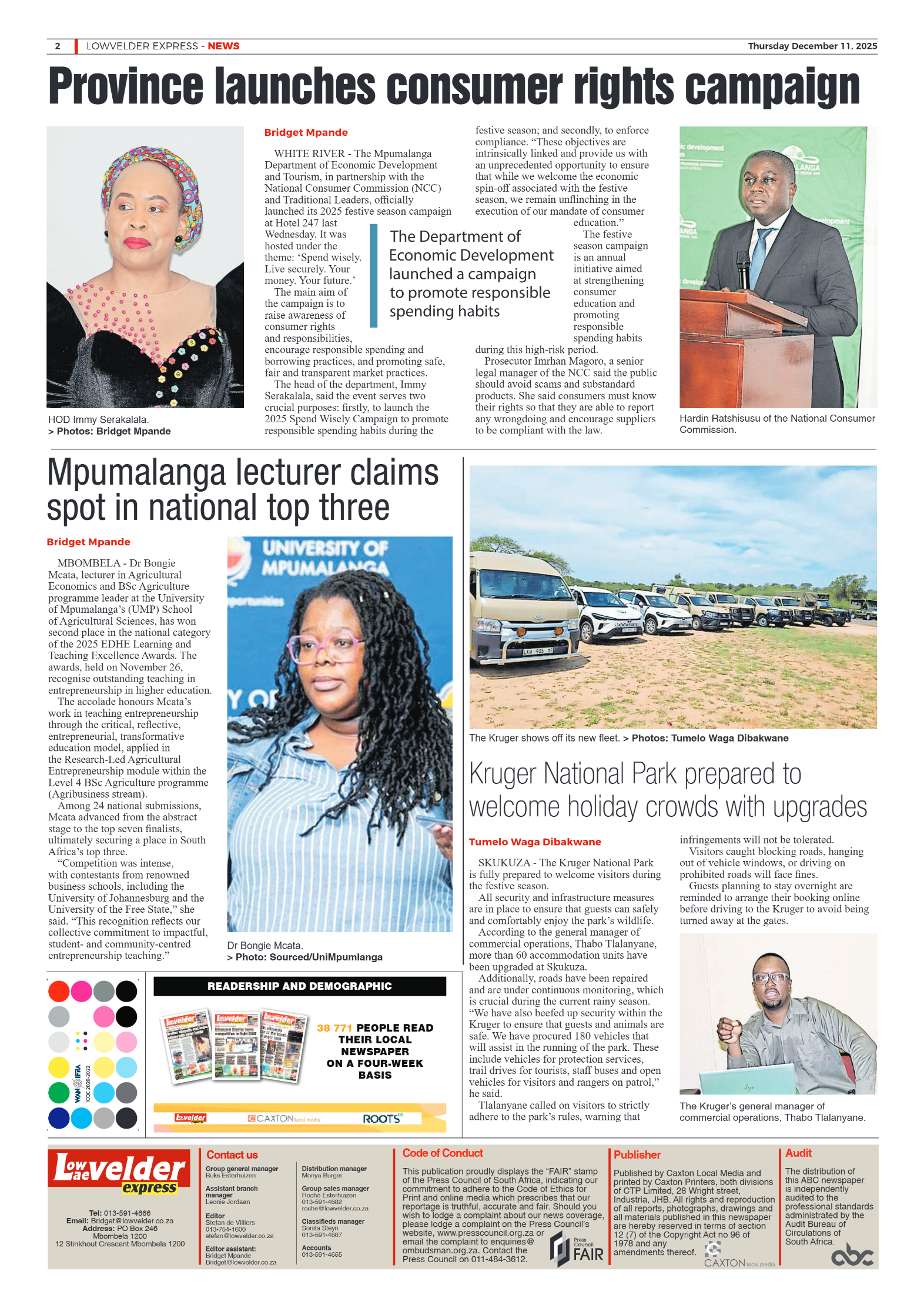 Lowvelder Express 11 December 2025 page 2