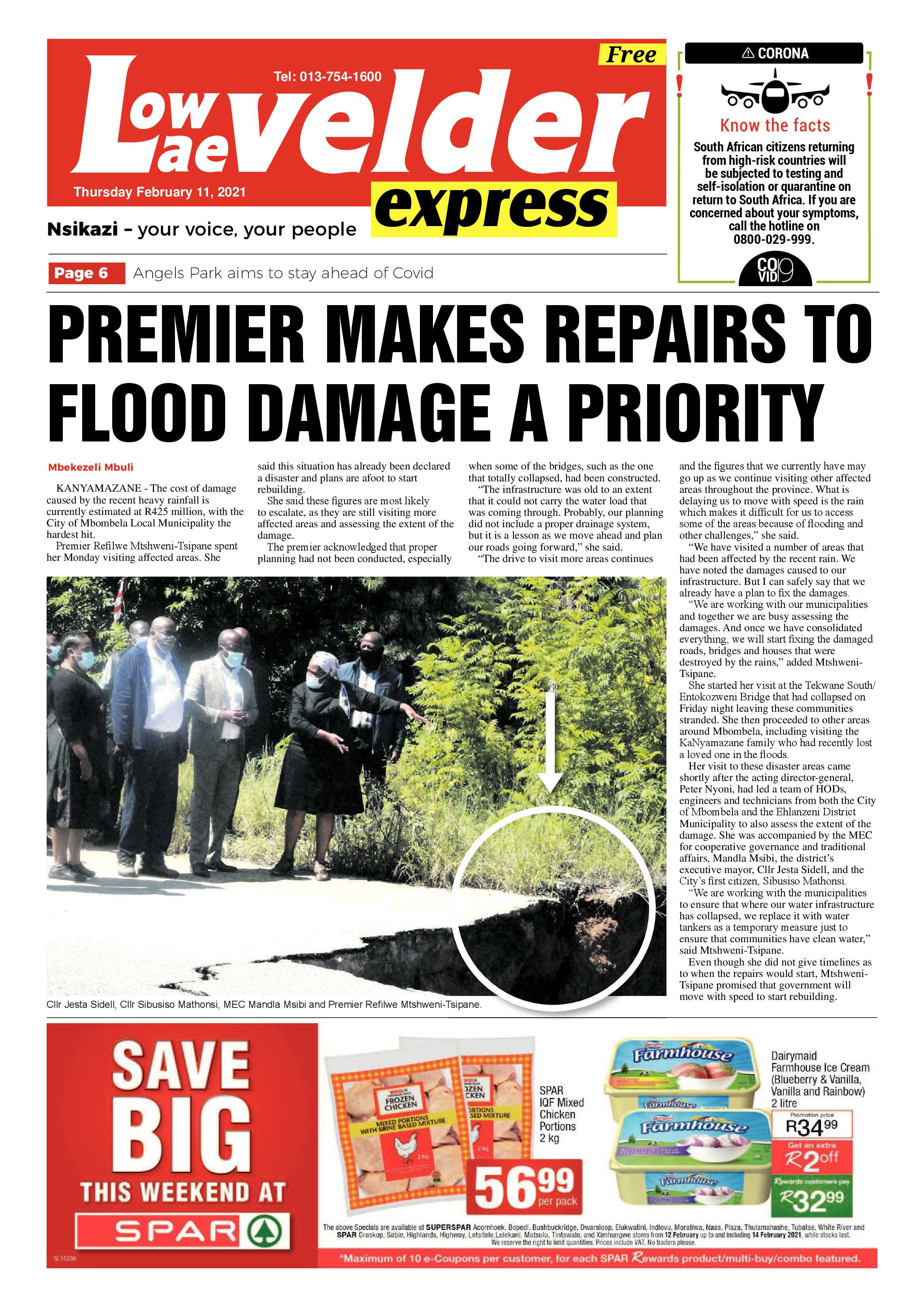 Lowvelder Express 11 February 2021 page 1