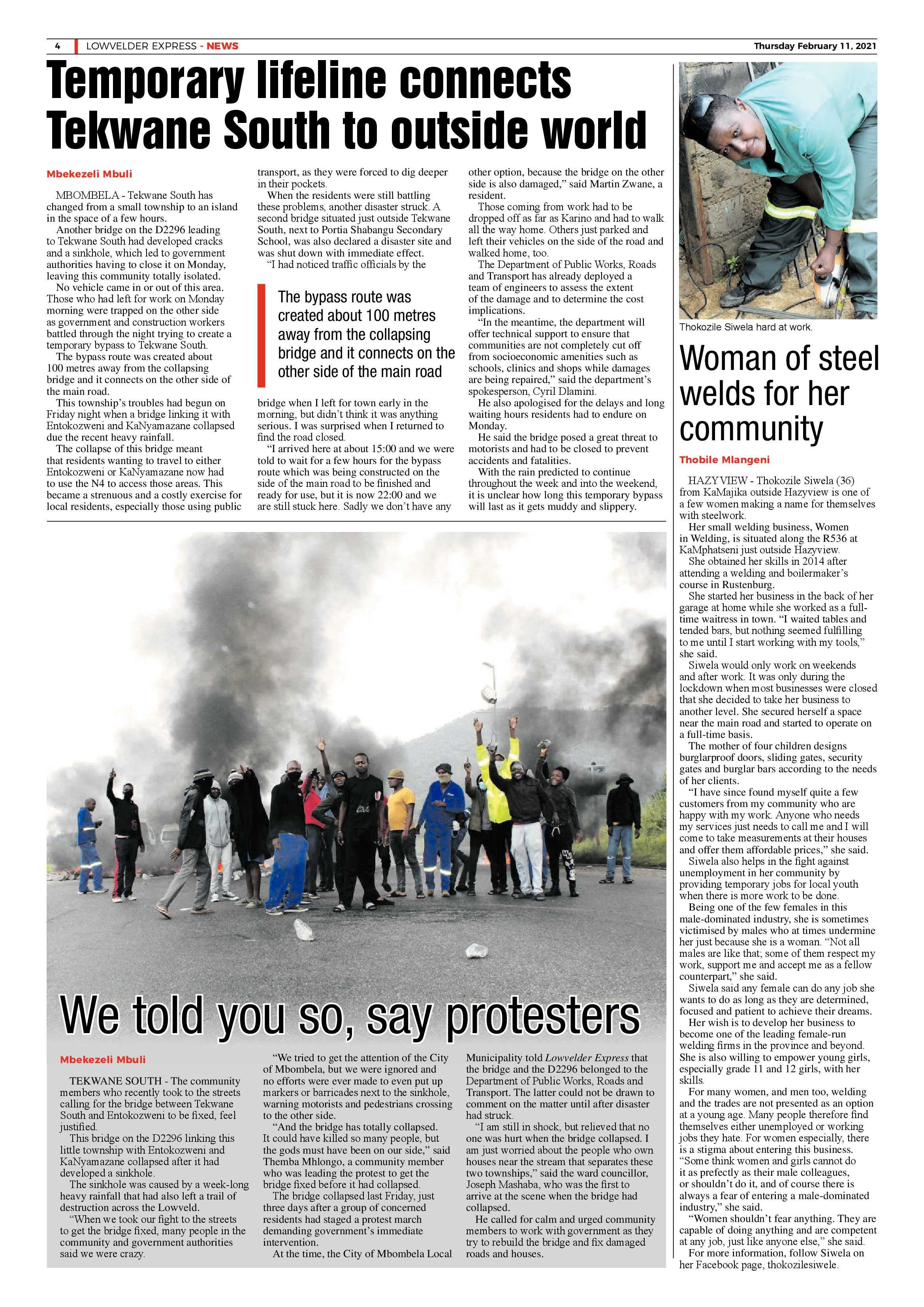 Lowvelder Express 11 February 2021 page 4