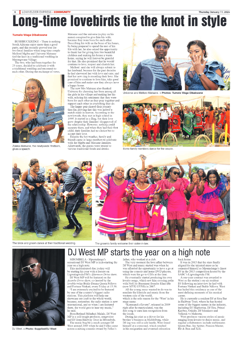 Lowvelder Express 11 January 2024 page 6