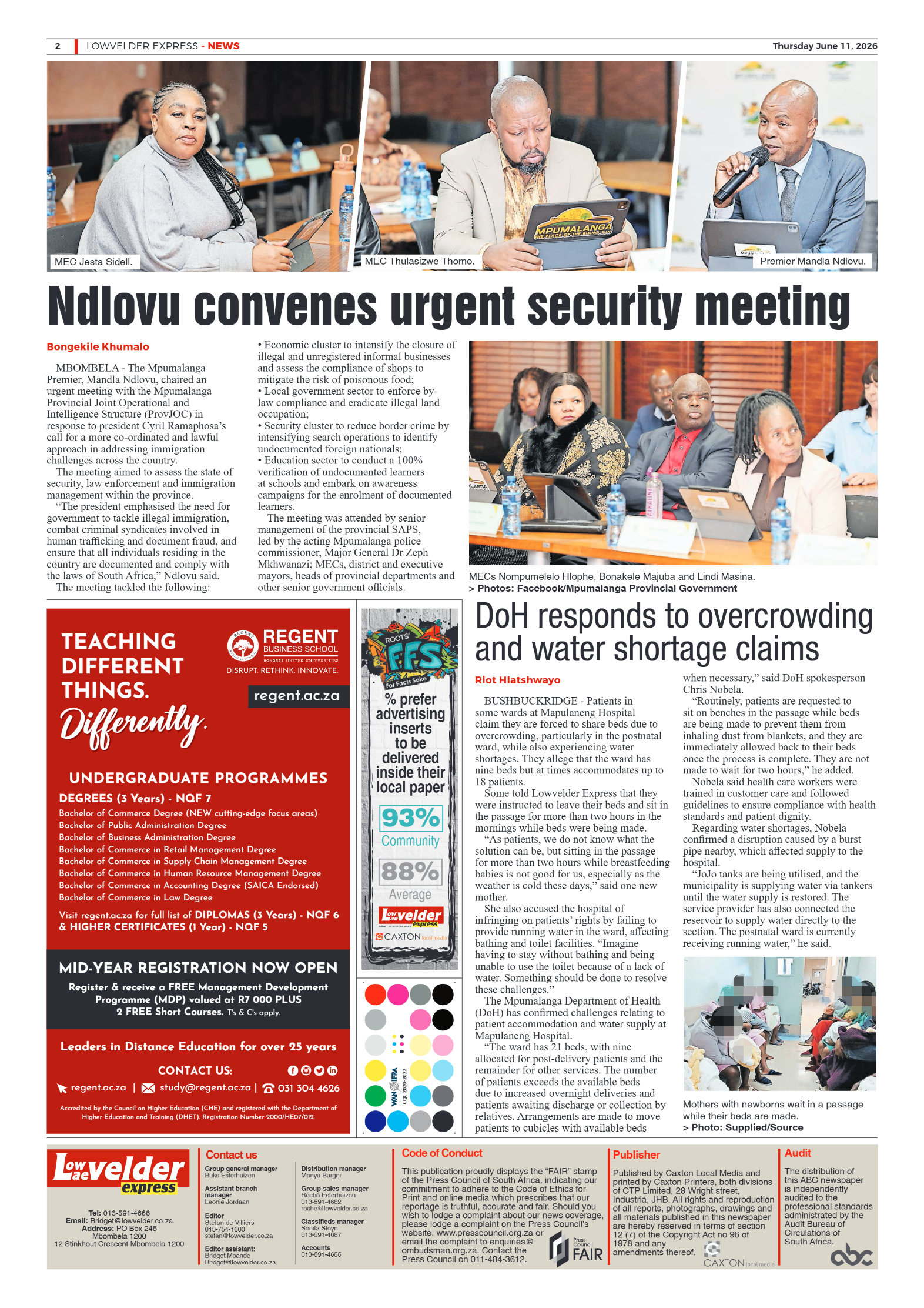 Lowvelder Express 11 June 2026 page 2