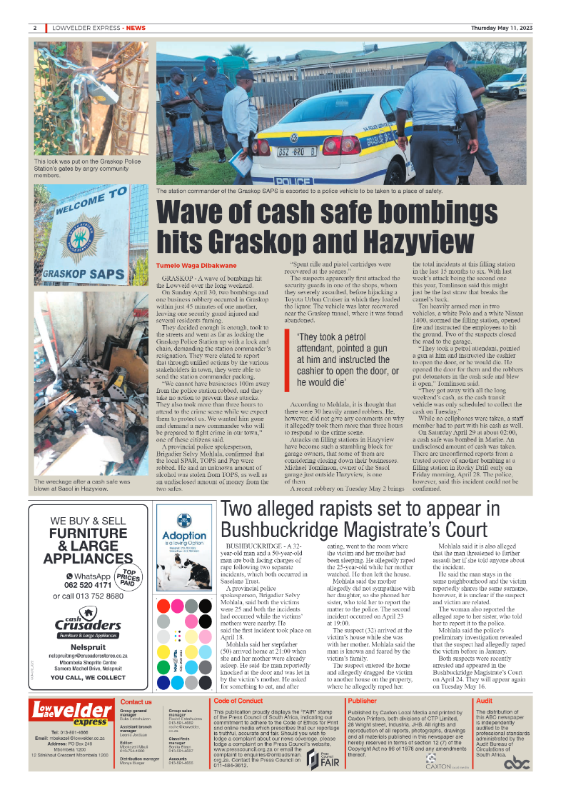 Lowvelder Express 11 May 2023 page 2