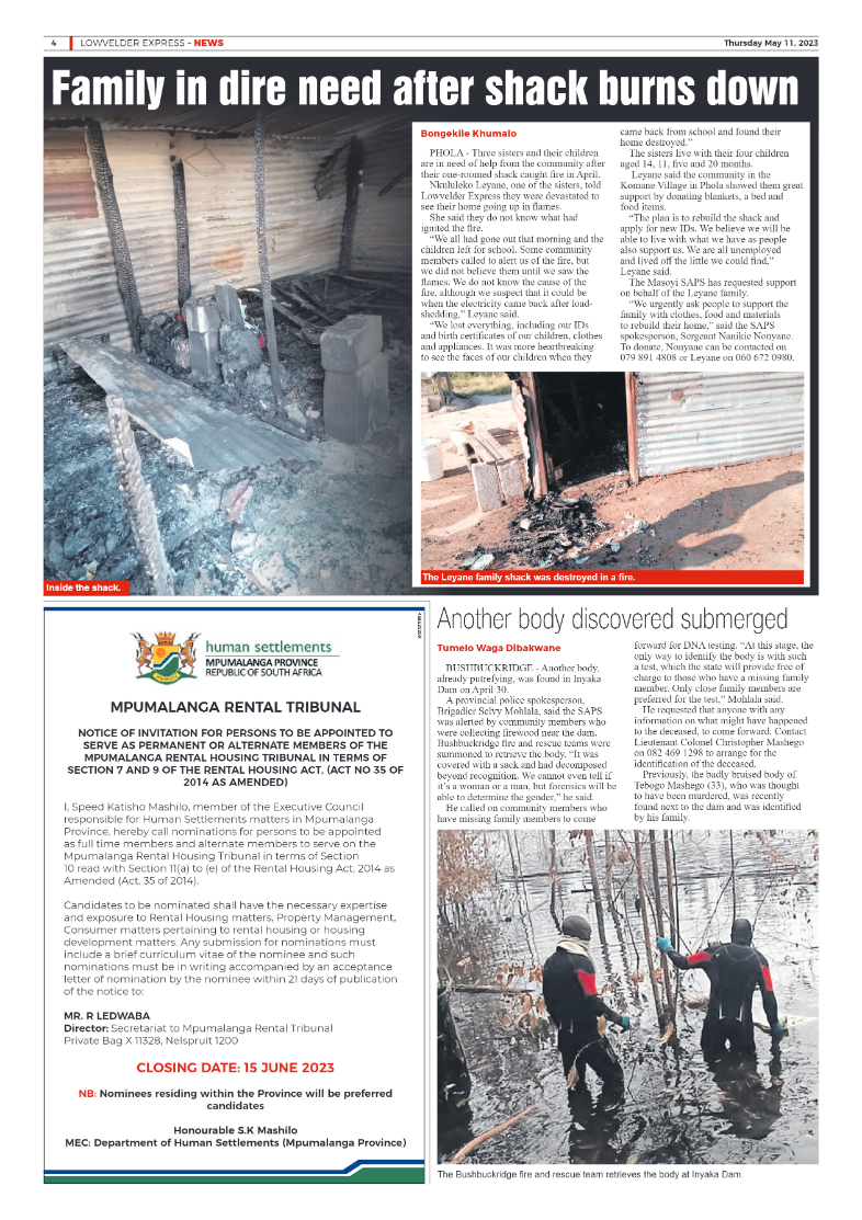 Lowvelder Express 11 May 2023 page 4