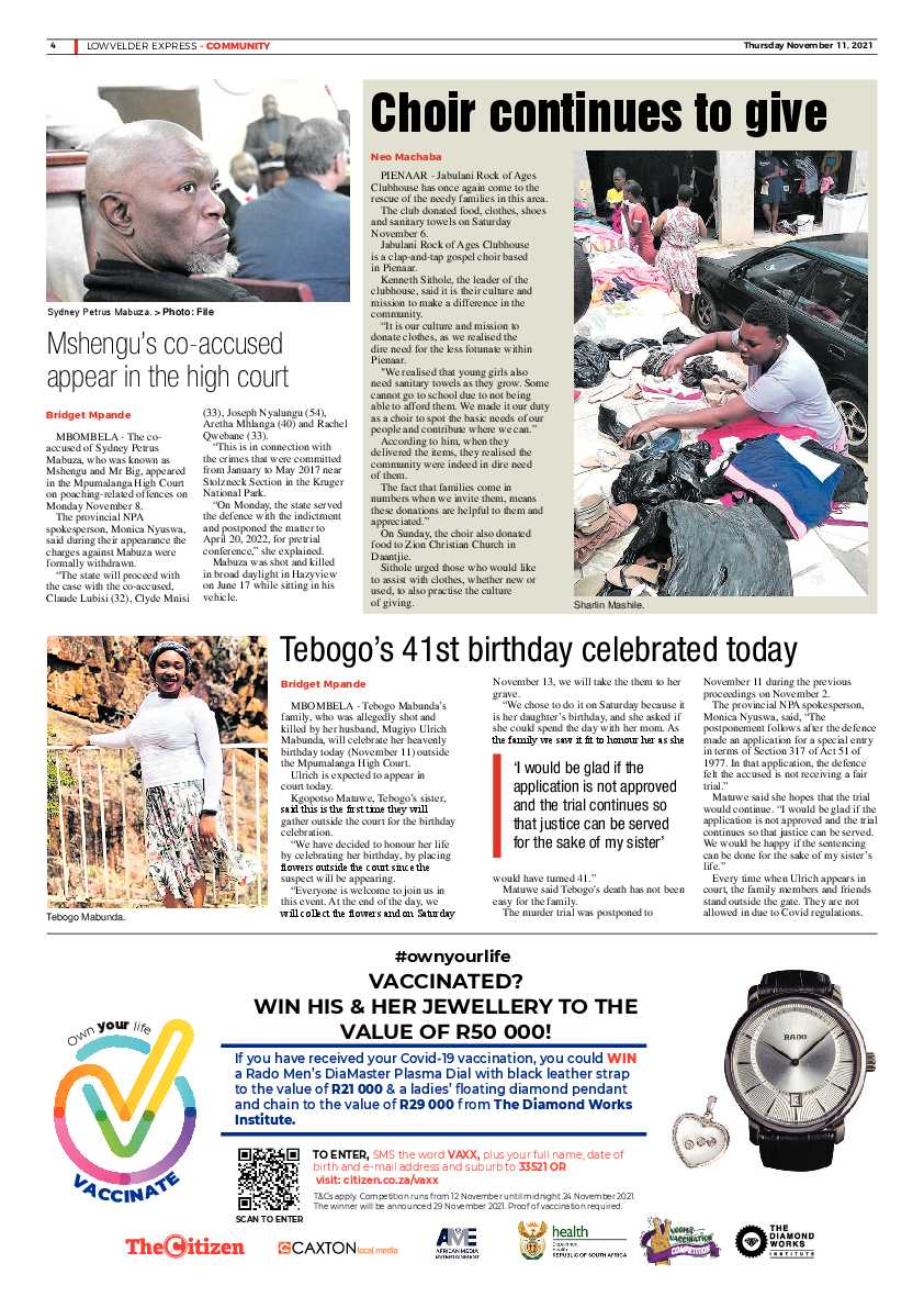Lowvelder Express 11 November 2021 page 4