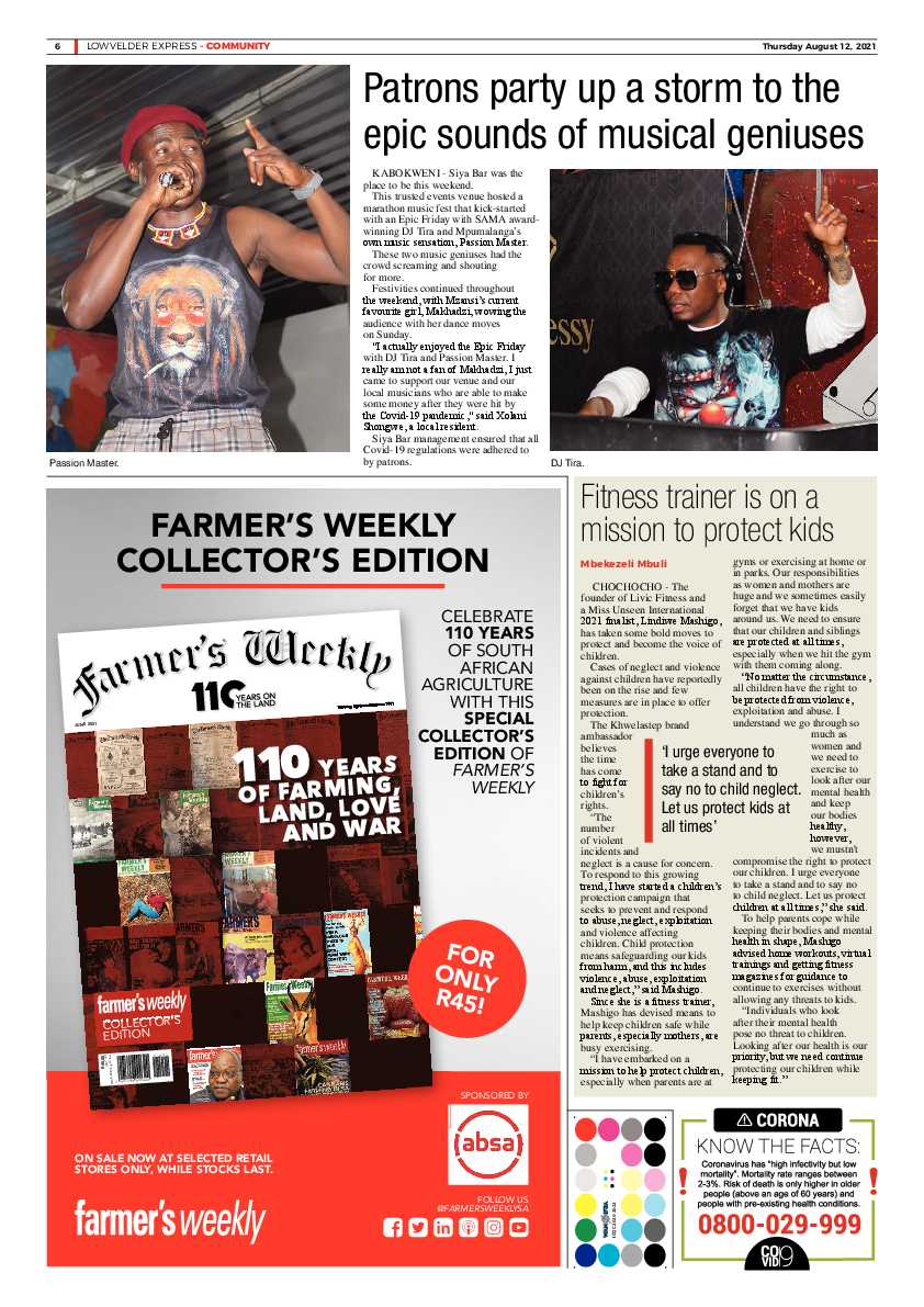 Lowvelder Express 12 August 2021 page 6