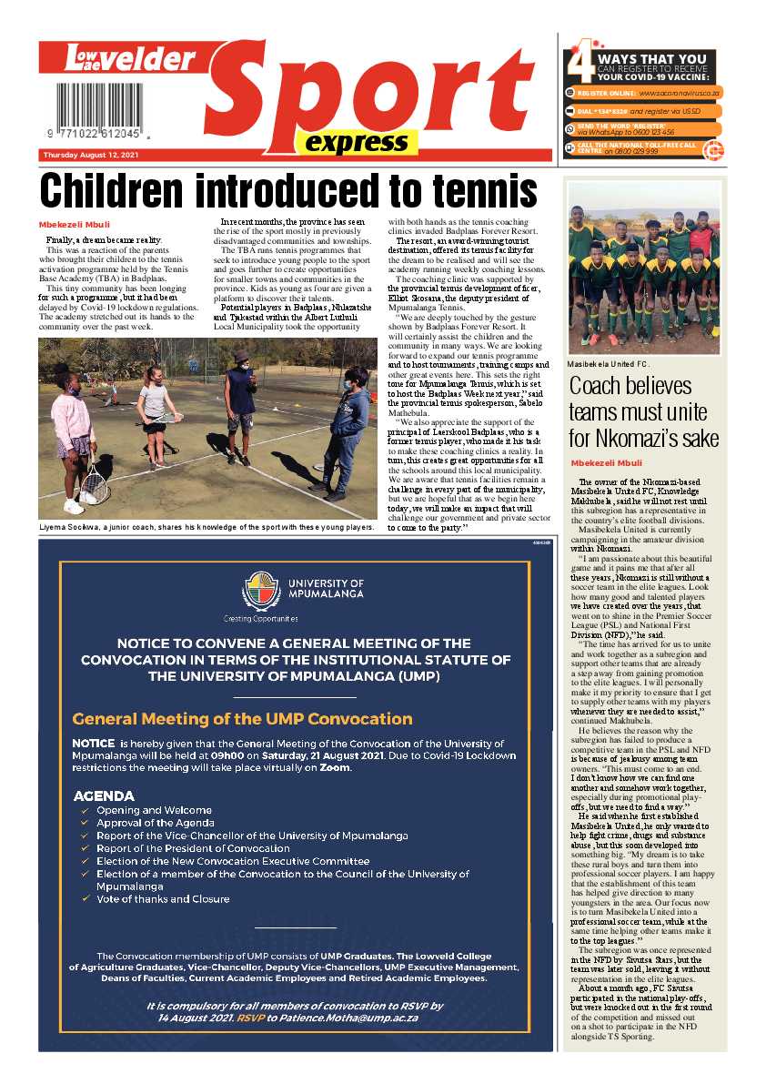 Lowvelder Express 12 August 2021 page 8