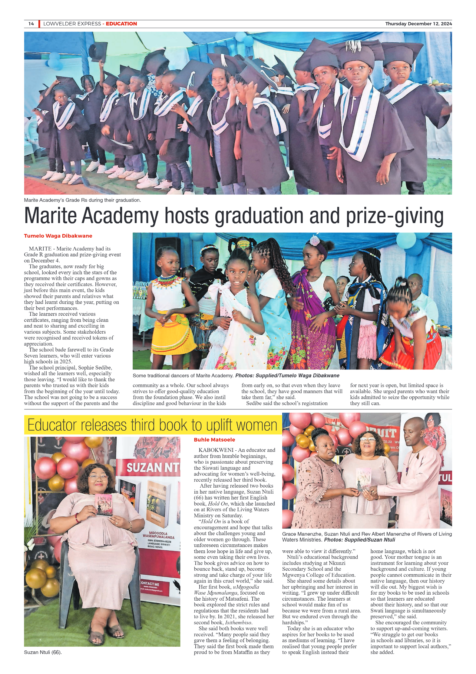 Lowvelder Express 12 December 2024 page 14