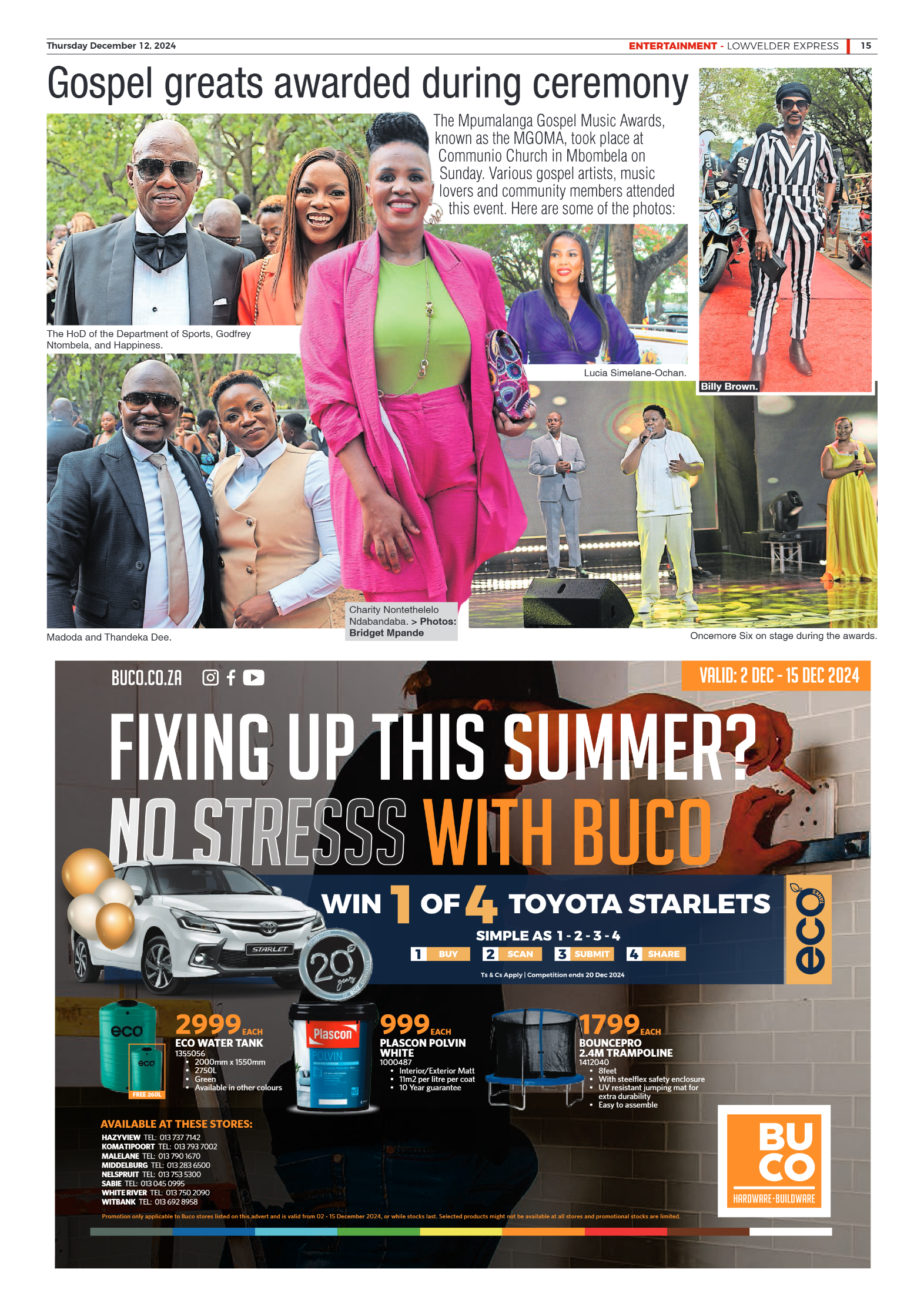 Lowvelder Express 12 December 2024 page 15