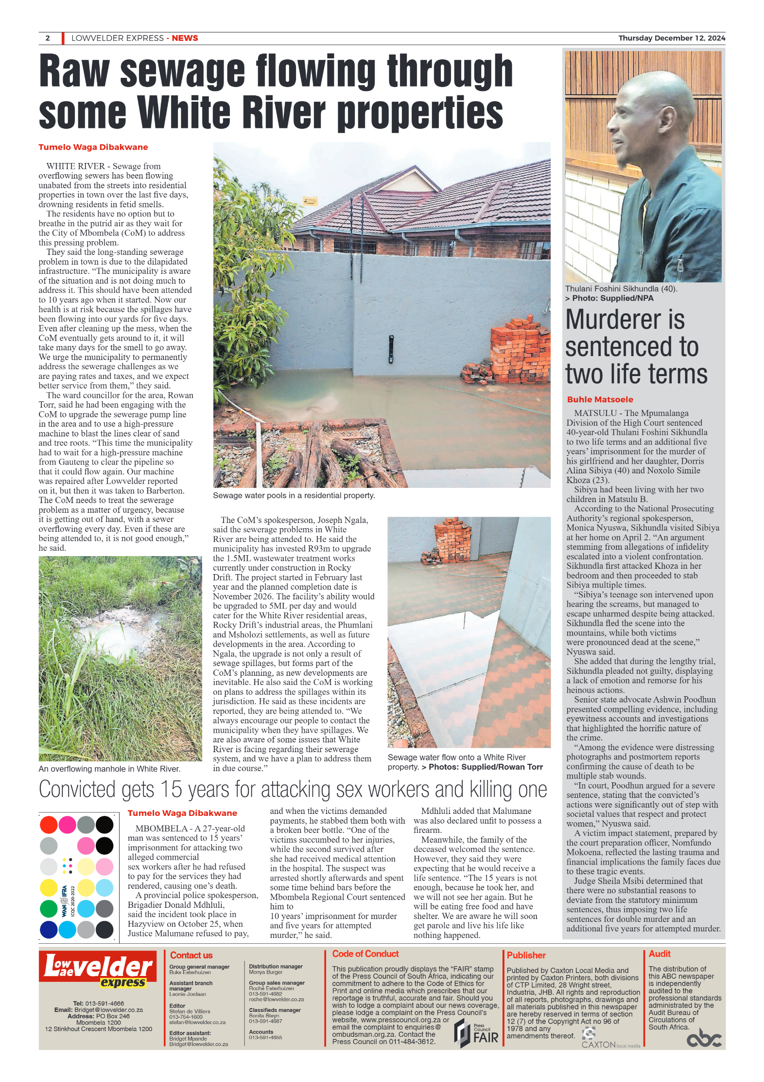 Lowvelder Express 12 December 2024 page 2