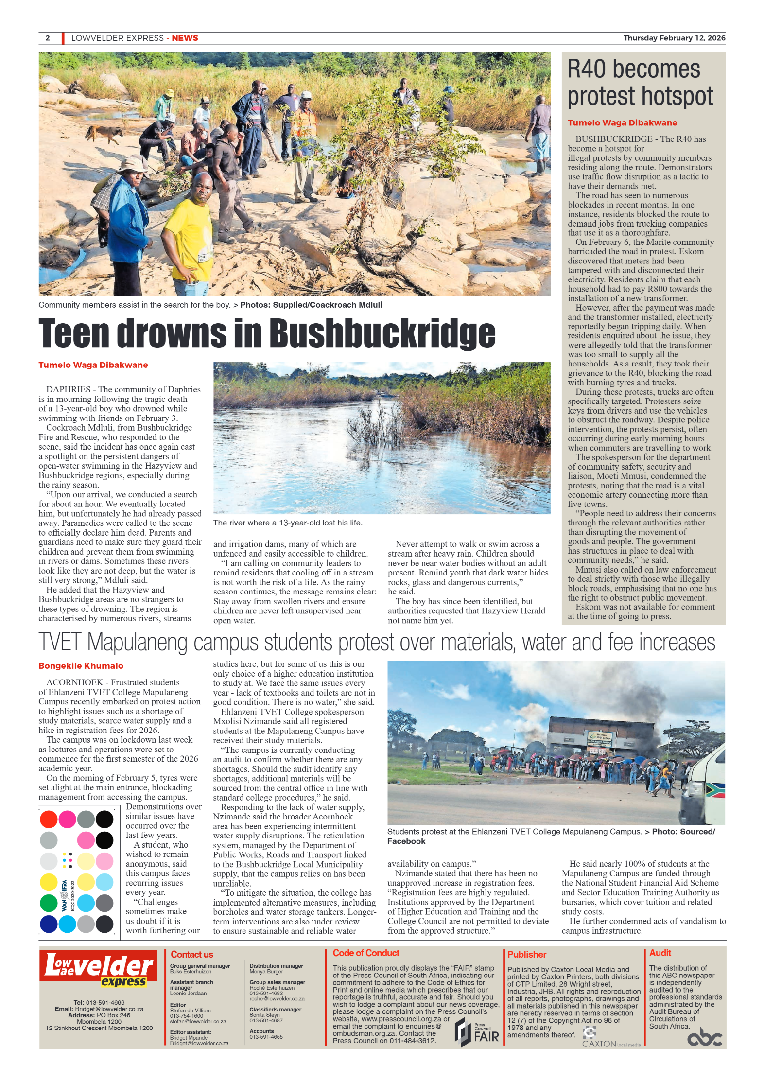 Lowvelder Express 12 February 2016 page 2