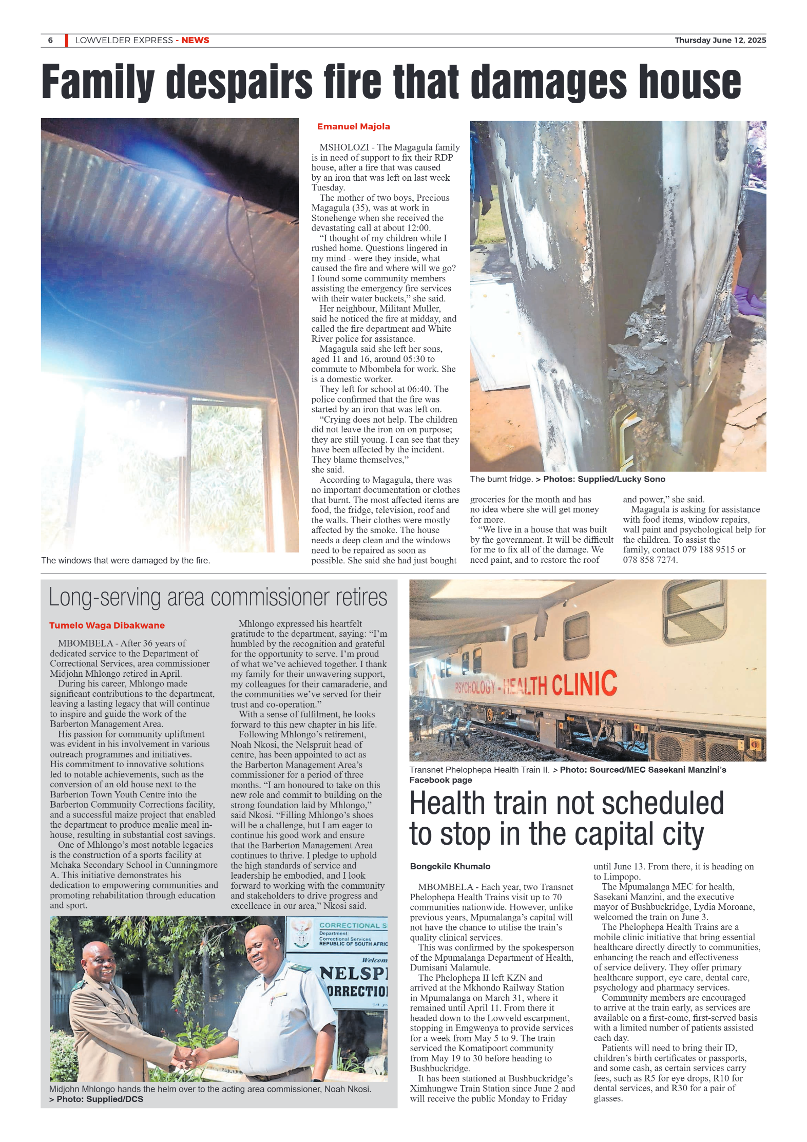 Lowvelder Express 12 June 2025 page 6