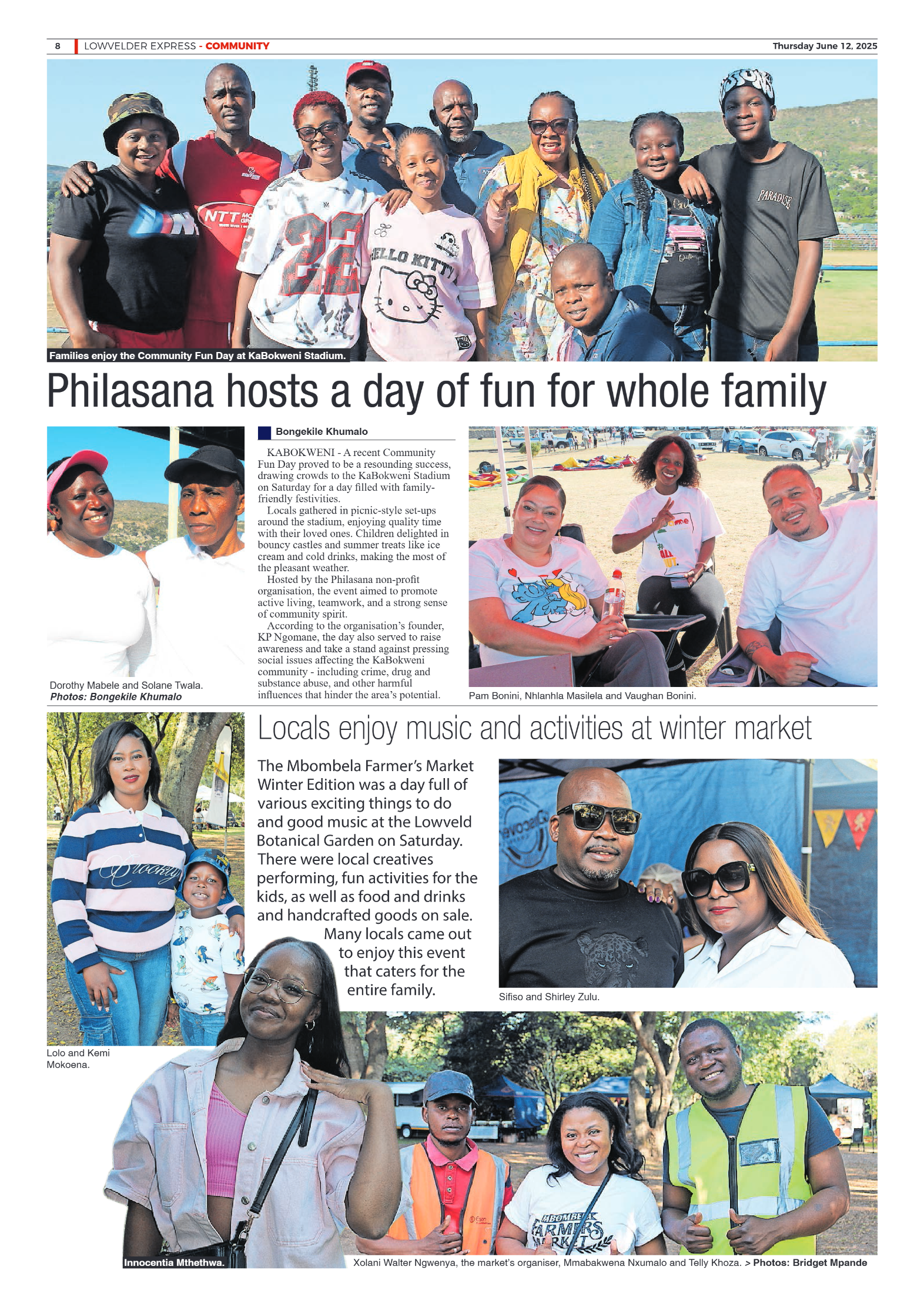 Lowvelder Express 12 June 2025 page 8