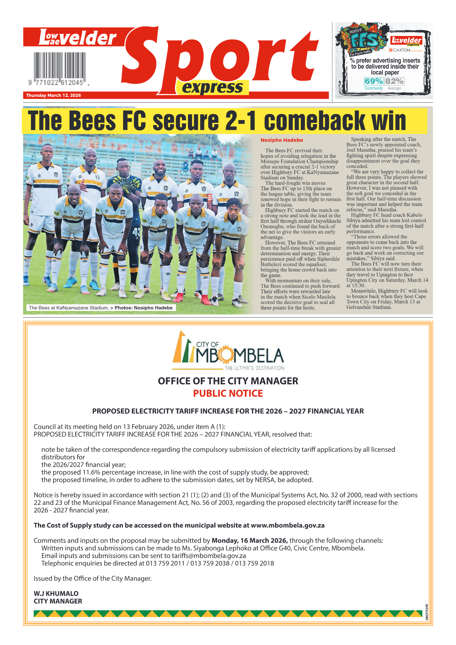 Lowvelder Express 12 March 2026 page 8