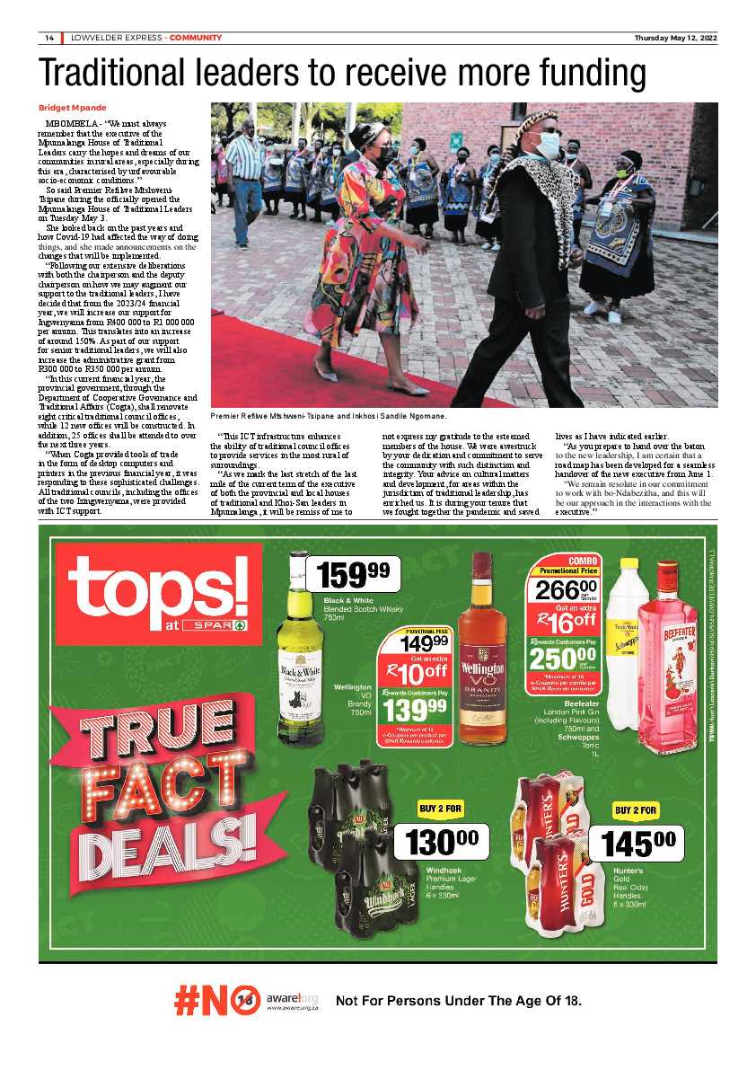 Lowvelder Express 12 May 2022 page 14