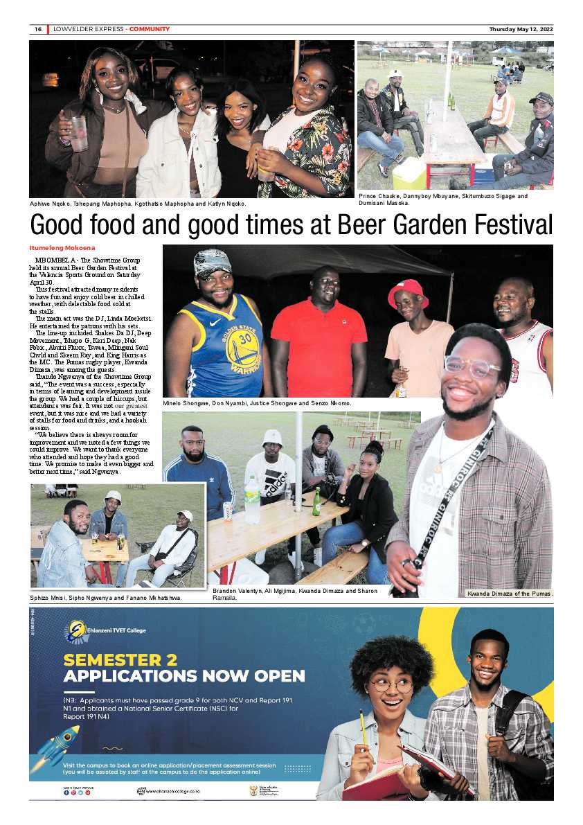 Lowvelder Express 12 May 2022 page 16