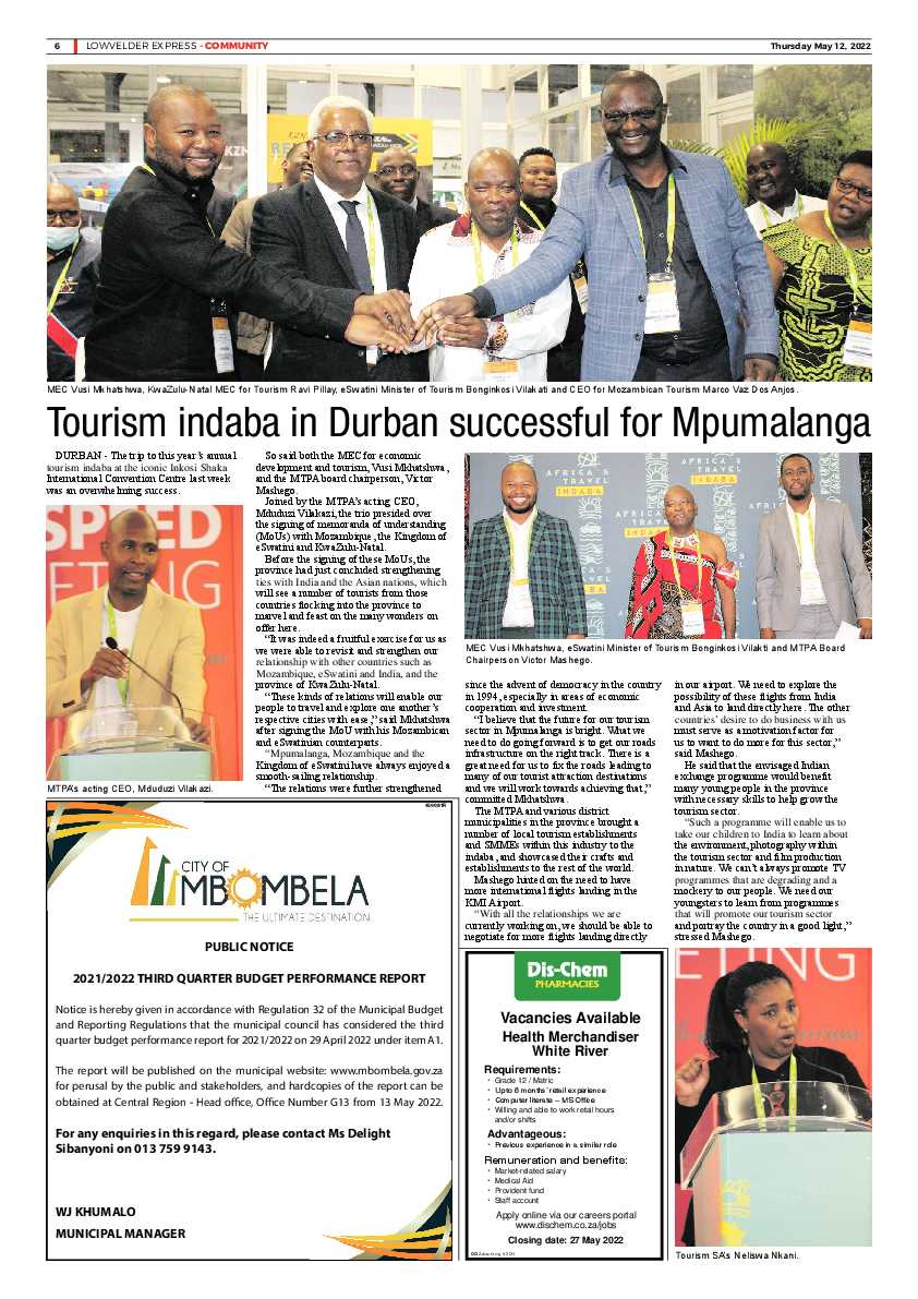 Lowvelder Express 12 May 2022 page 6