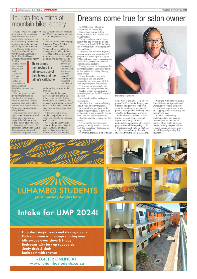 Lowvelder Express 12 October 2023 page 6