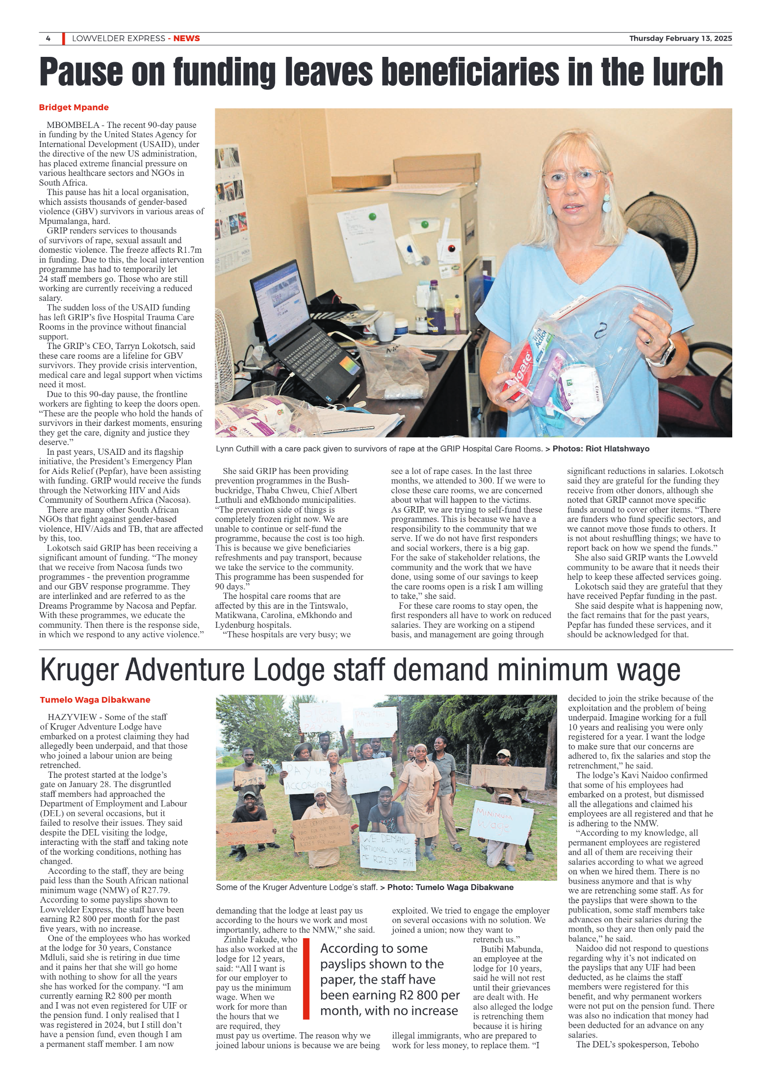 Lowvelder Express 13 February 2025 page 4
