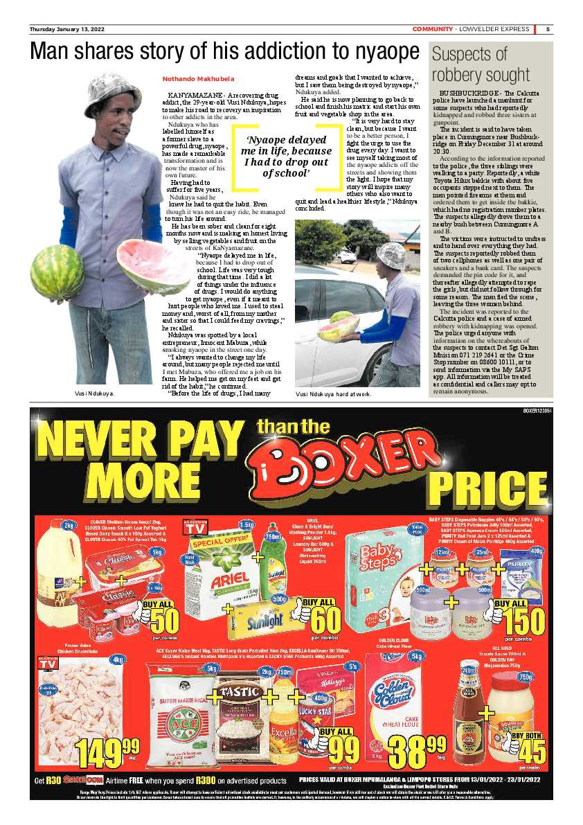 Lowvelder Express 13 January 2022 page 5