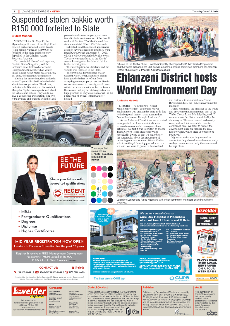 Lowvelder Express 13 June 2024 page 2