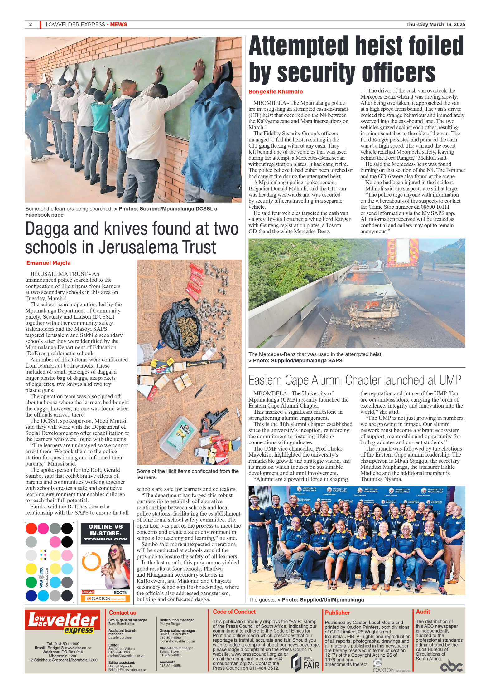 Lowvelder Express 14 March 2025 page 2