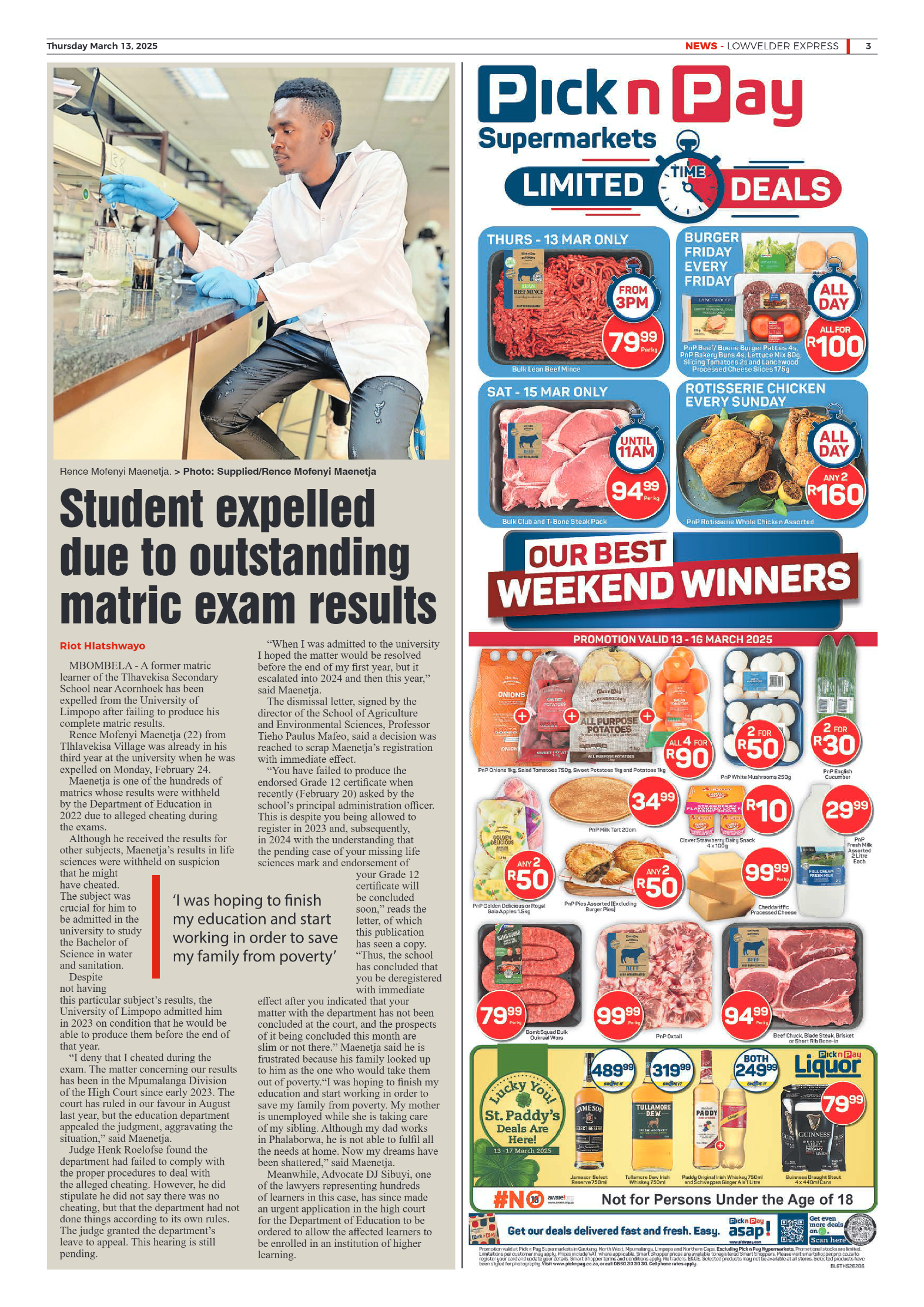 Lowvelder Express 14 March 2025 page 3