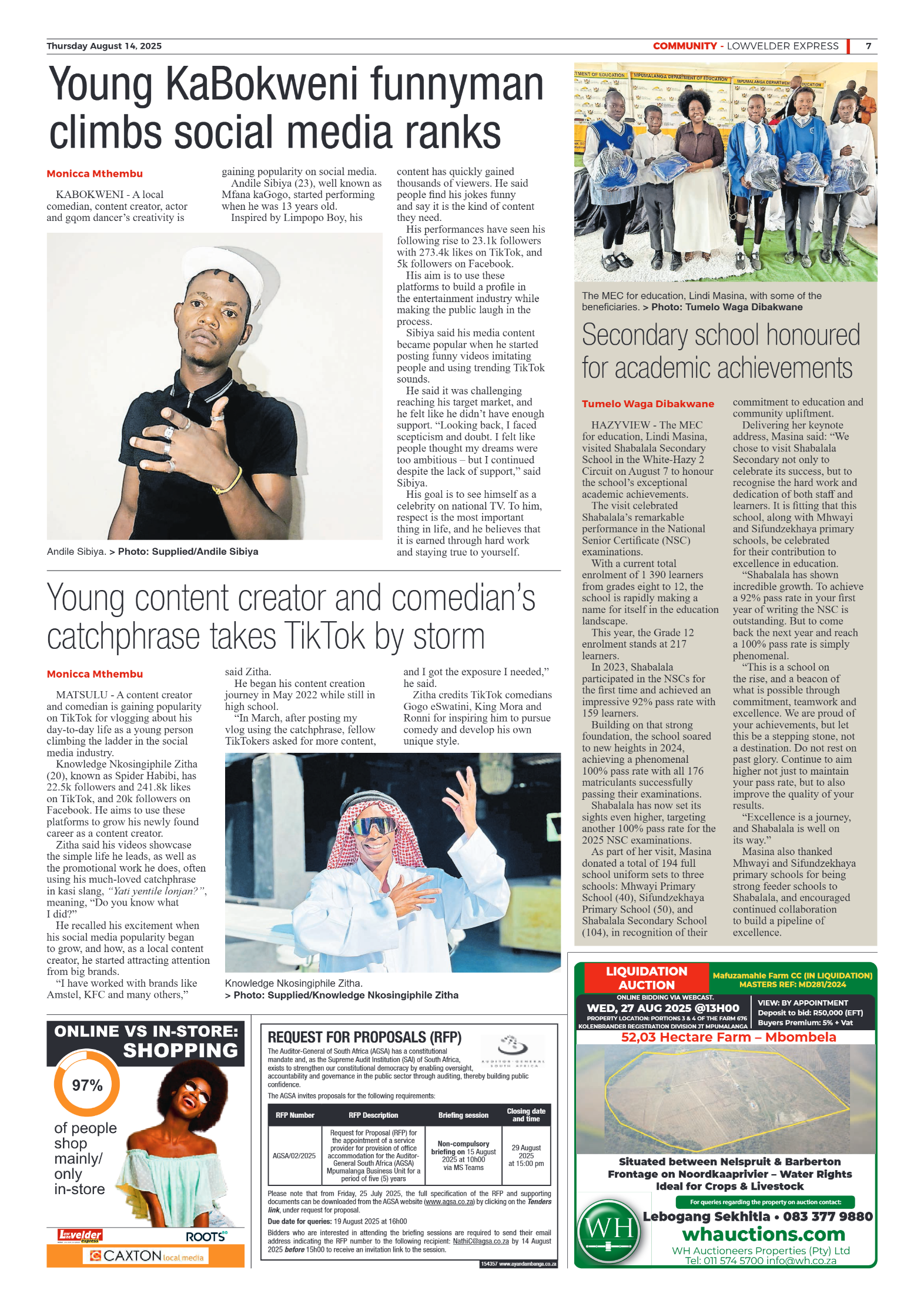 Lowvelder Express 14 August 2025 page 7