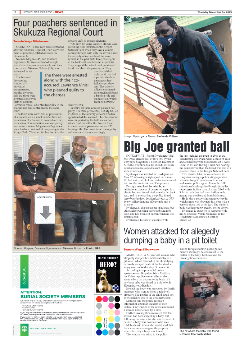 Lowvelder Express 14 December 2023 page 2