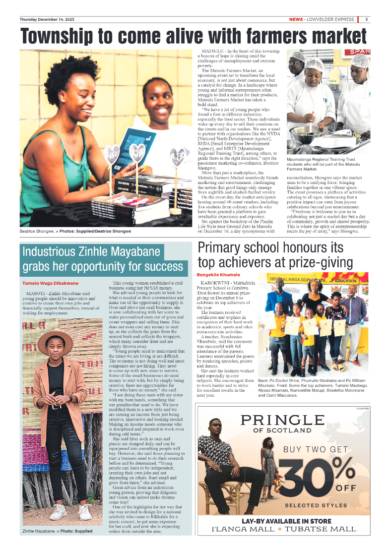Lowvelder Express 14 December 2023 page 3