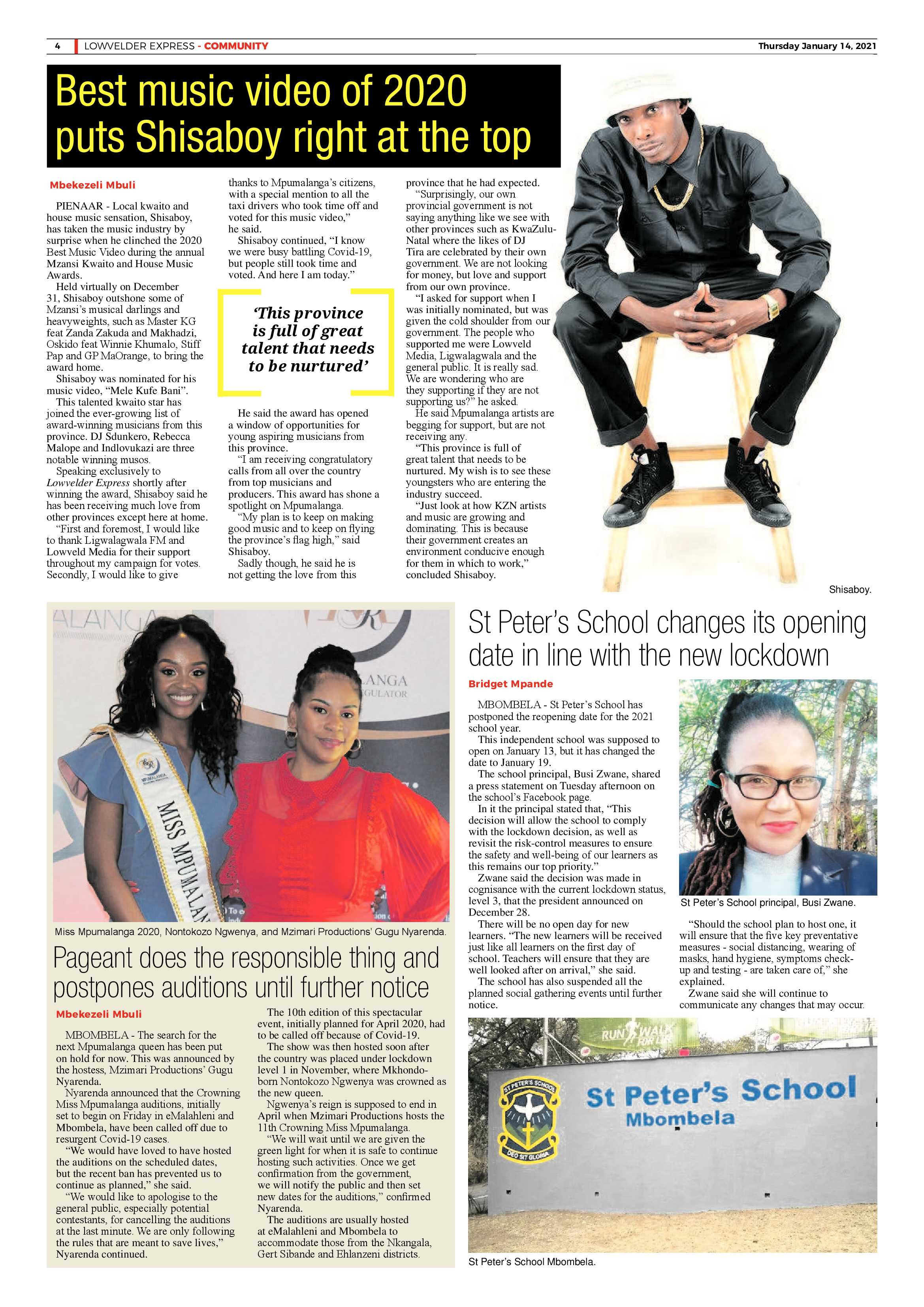Lowvelder Express 14 January 2021 page 4