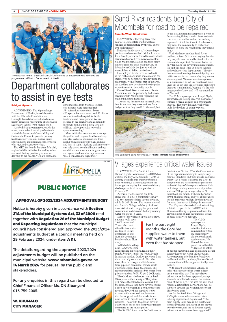 Lowvelder Express 14 March 2024 page 4