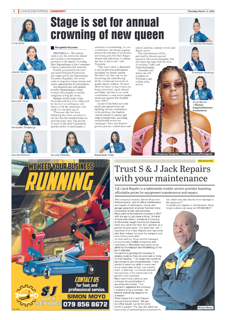 Lowvelder Express 14 March 2024 page 6