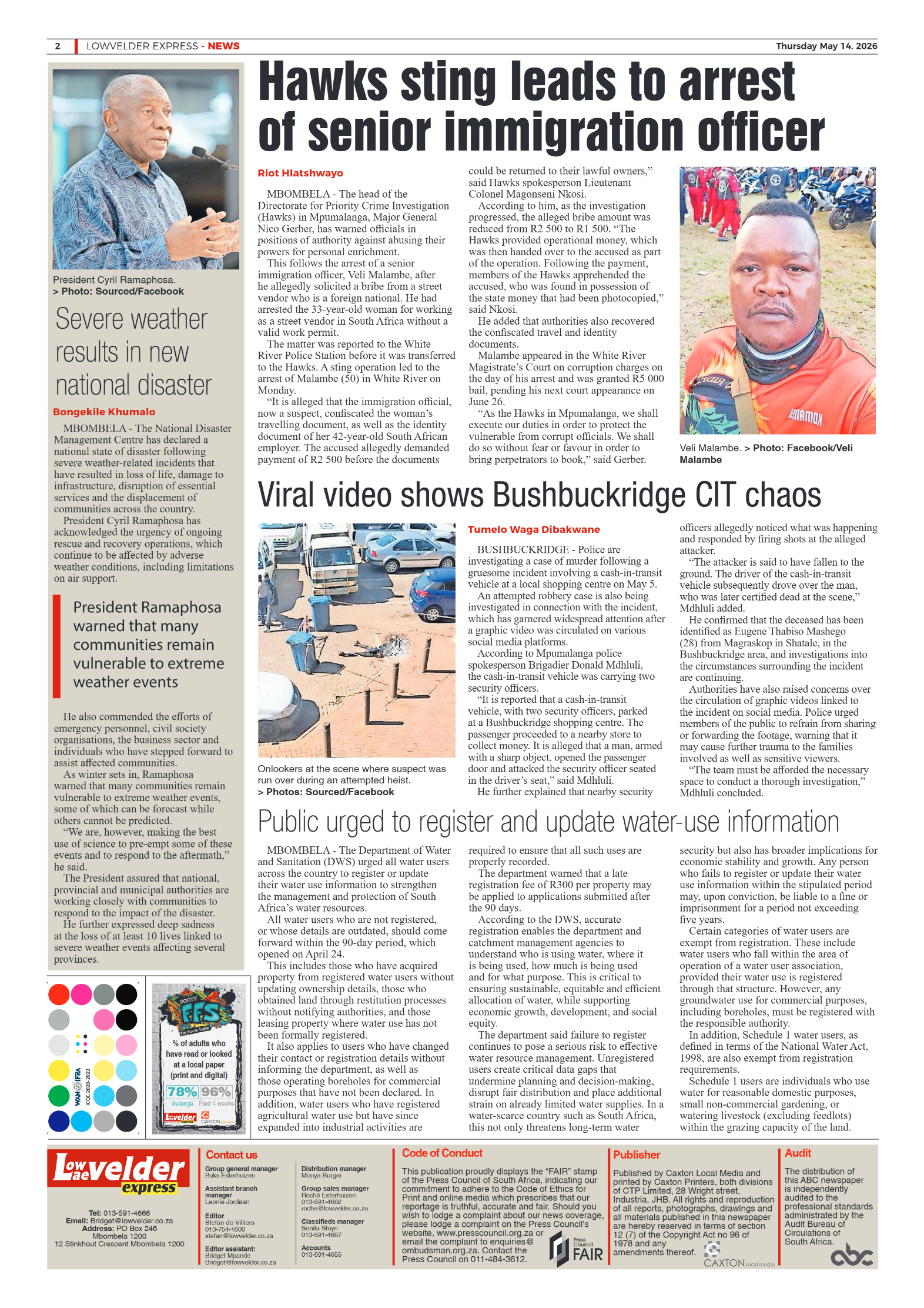 Lowvelder Express 14 May 2026 page 2