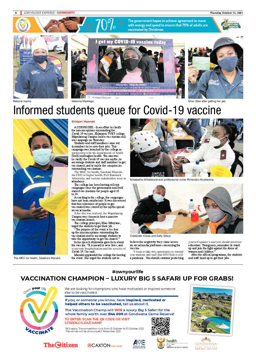 Lowvelder Express 14 October 2021 page 8