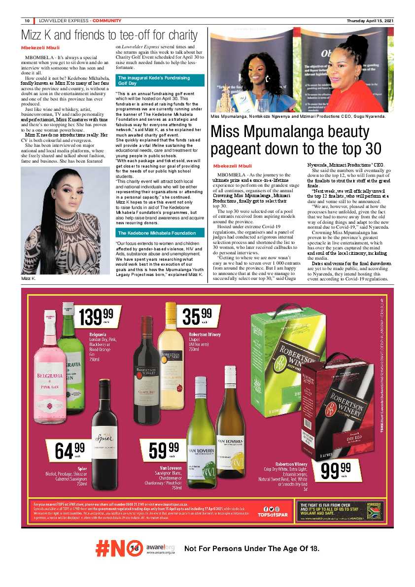 Lowvelder Express 14 May 2021 page 10