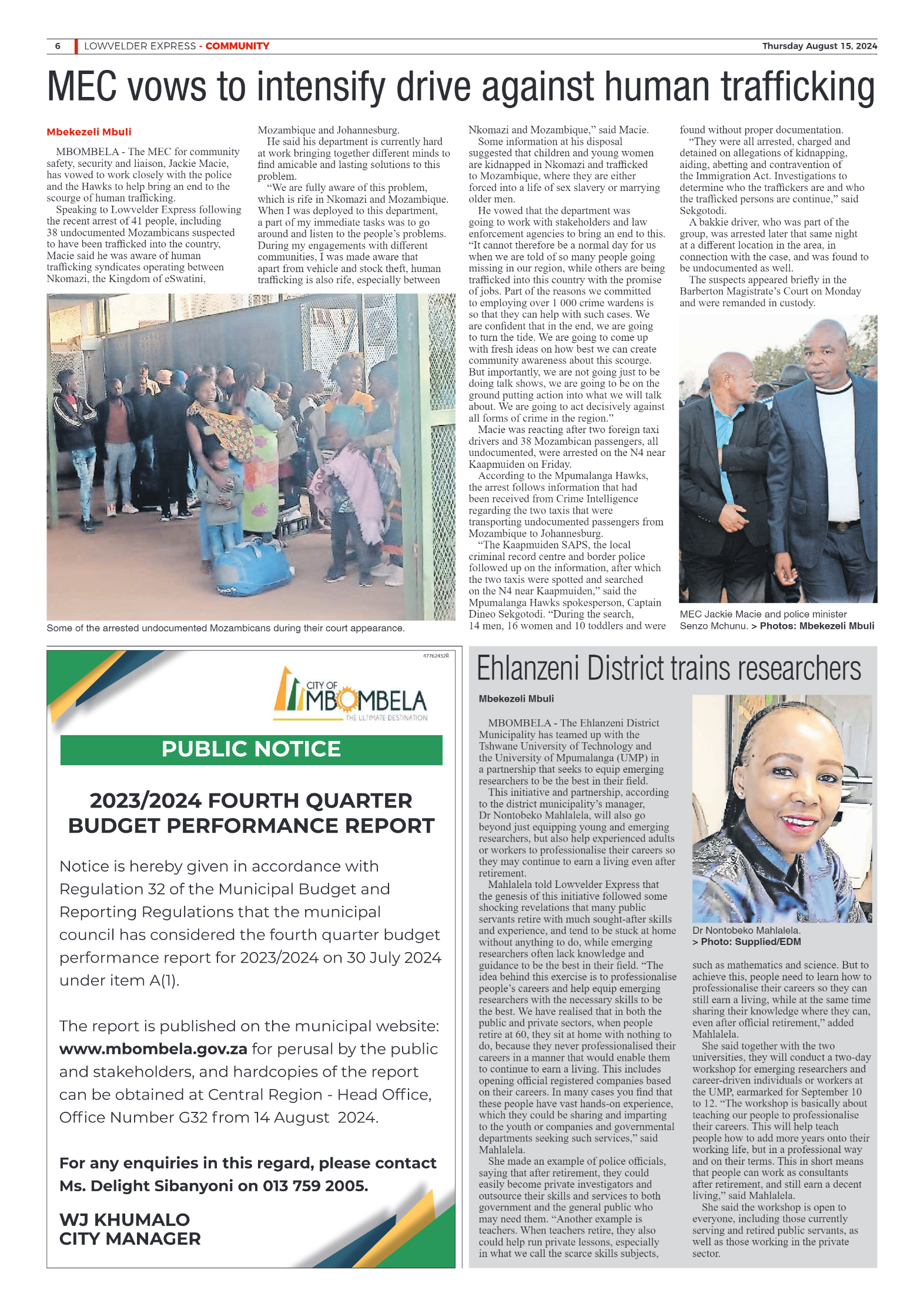 Lowvelder Express 15 August 2024 page 6