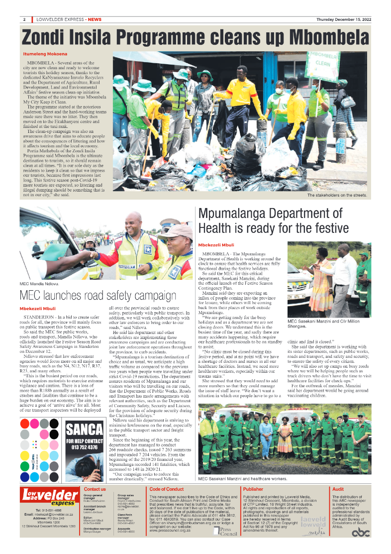 Lowvelder Express 15 December 2022 page 2