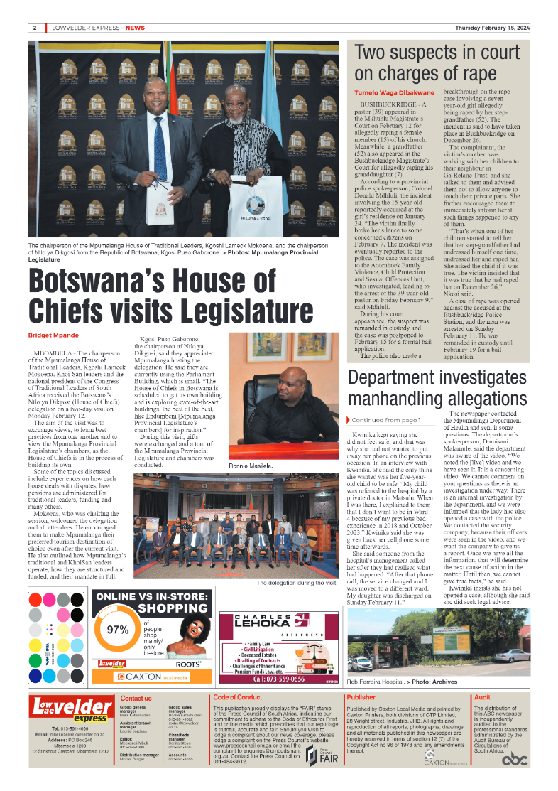 Lowvelder Express 15 February 2024 page 2