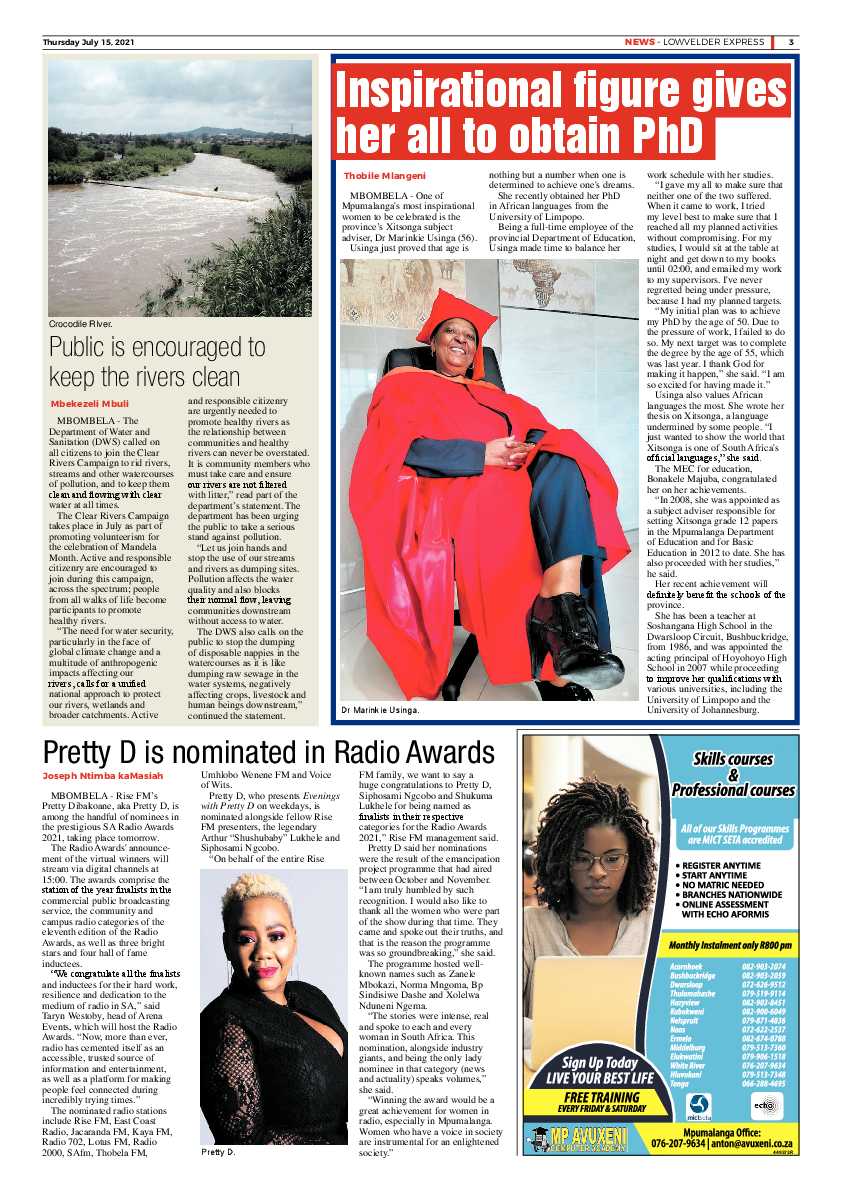 Lowvelder Express 15 July 2021 page 3