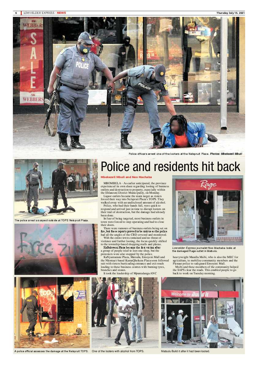 Lowvelder Express 15 July 2021 page 6