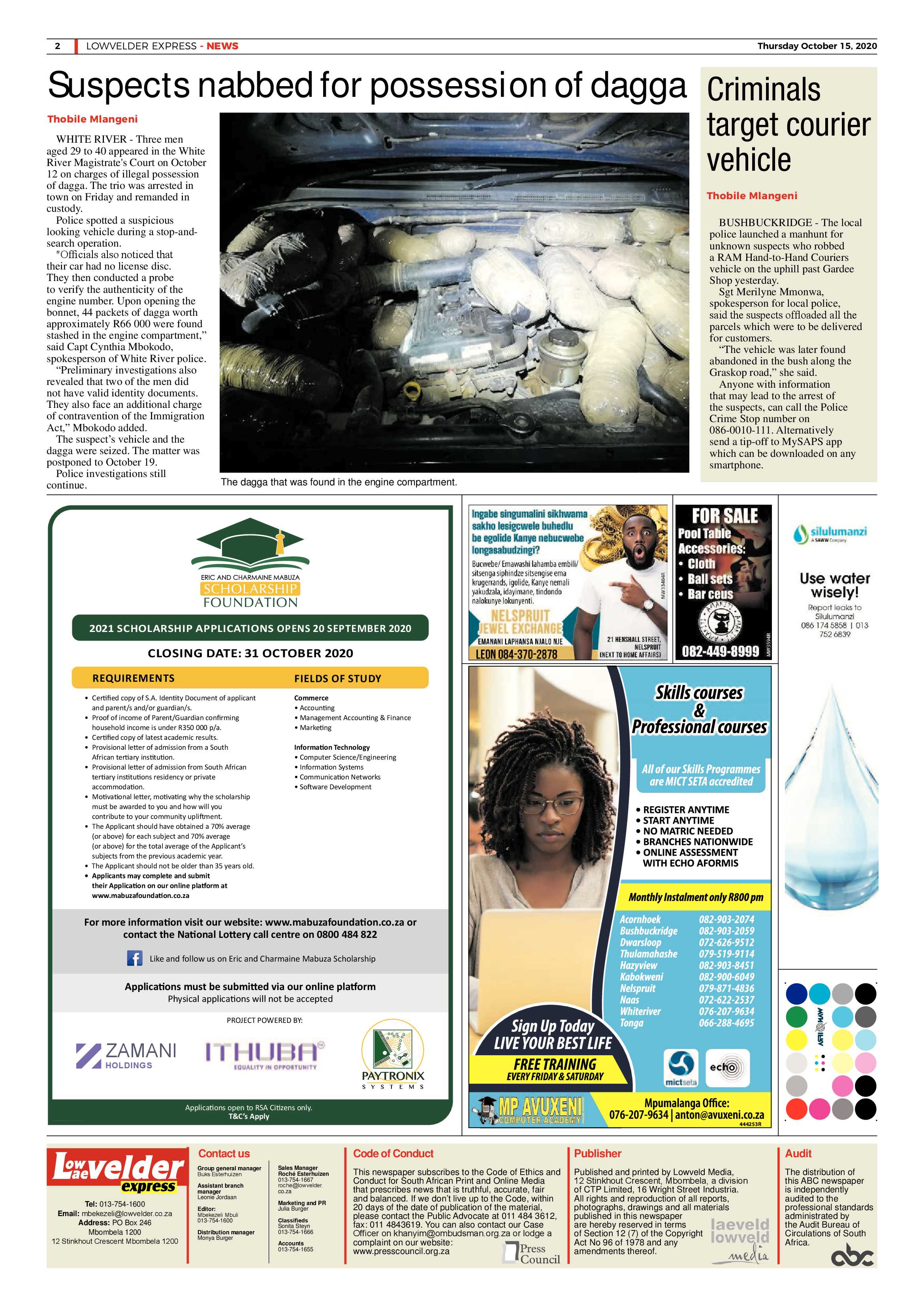 Lowvelder Express 15 October 2020 page 2